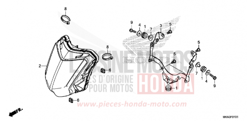 PROJECTEUR (LED) NC750XDG de 2016